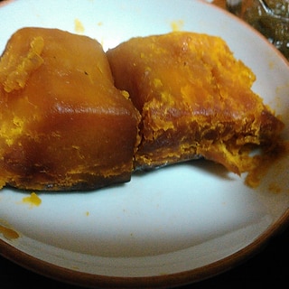 冷凍かぼちゃの蜂蜜醤油焼き
